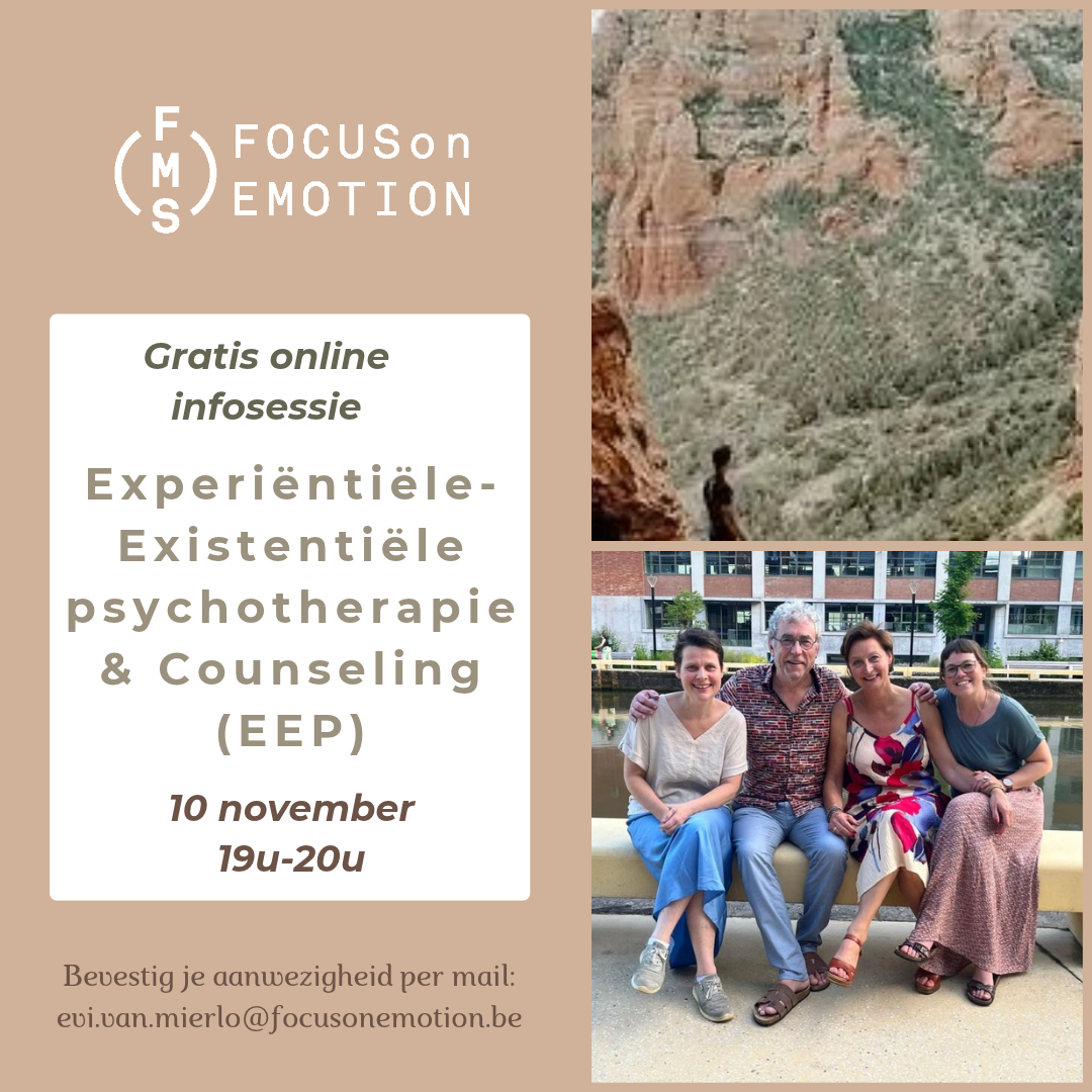 Online infosessie Experiëntiële-Existentiële psychotherapie & counseling (EEP)